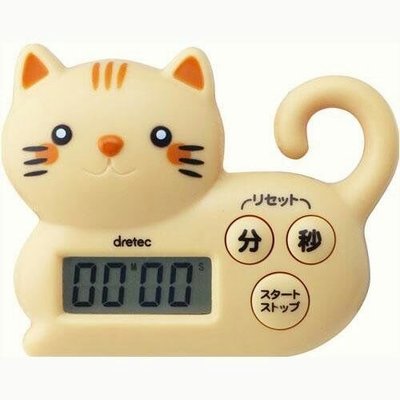 [好賣再到貨]貓咪計時器-棕/黑/白- 779430$250 / 9 x 6.5 x 2CM