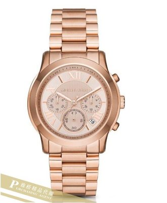 雅格時尚精品代購 Michael Kors腕錶 MK6275 玫瑰金 羅馬 三眼計時 手錶  美國代購