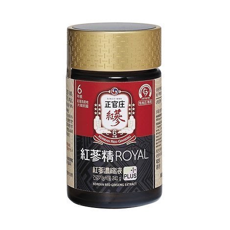 12/26到貨保證正貨免稅店帶回正官庄高麗紅蔘精PLUS ROYAL(240g/瓶