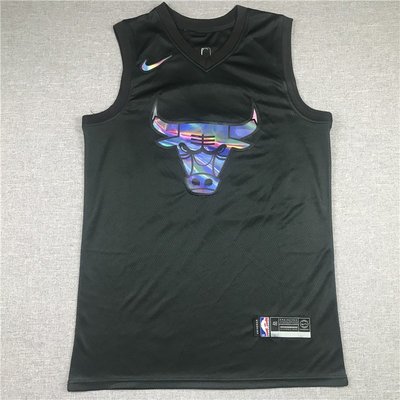 麥可·喬丹 （Michael Jordan） NBA芝加哥公牛隊 彩虹版 黑色 球衣23號