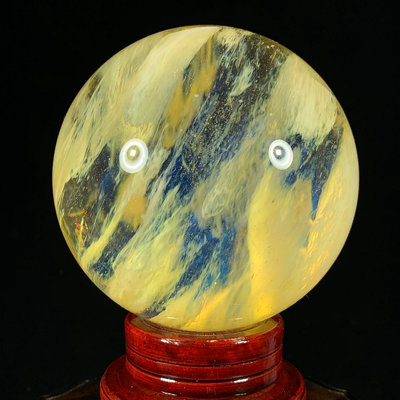 黃水晶球直徑12厘米 凈重量2.2公斤編號15040912【萬寶樓】古玩 收藏 古董