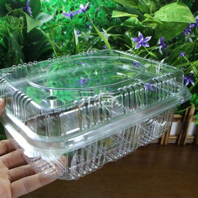 特價~一次性水果盒子帶蓋透明塑料草莓盒1500克打包盒2斤裝水特價家用 便攜 日系