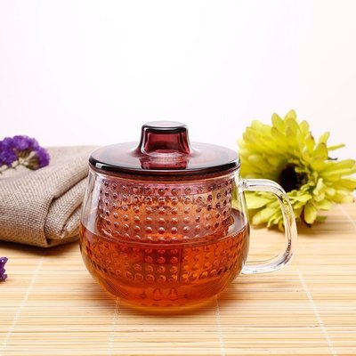 “正品”KINTO日本進口茶水分離杯泡茶器透明耐熱玻璃杯花茶過濾帶蓋茶杯