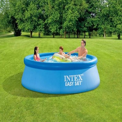INTEX28120大家庭游泳池 碟形泳池 加厚充氣泳池成人 戲水池