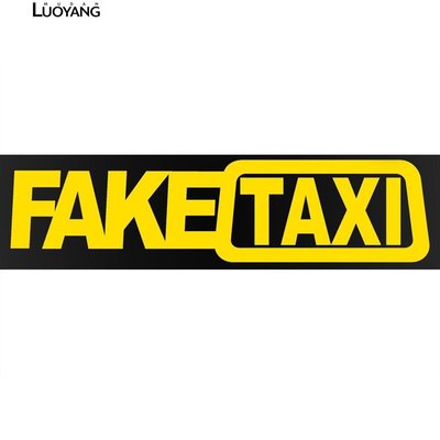 【洛陽牡丹】FAKE TAXI 假計程車漂移標誌搞笑 車貼