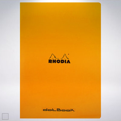 法國 RHODIA Side-Stapled dotBook A4 釘裝點格筆記本: 橘色/Orange