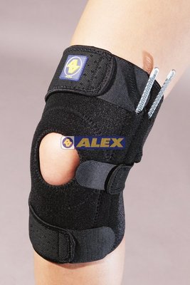 (布丁體育) ALEX 台灣製造 T-42 矽膠雙側條護膝(只) 另賣 護膝 護腕 護肘 護踝 護腰 護腿