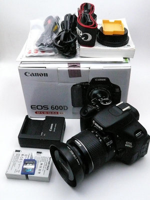 *單眼美機* Canon 600D + 18-555mm IS II鏡頭 -公司貨-盒裝-快門數97xx-