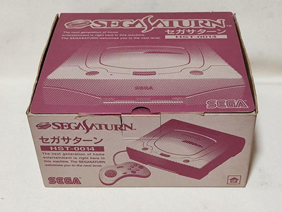 SEGA SATURN 遊戲主機(含盒) 白色款 HST-3220 無改機 音速小子 BB0159