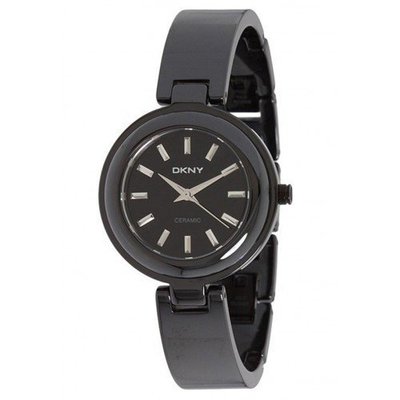 DKNY 全黑色陶瓷手環女錶 NY8549/30mm 原廠公司貨，保固兩年