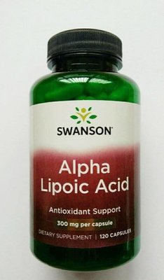 硫辛酸Alpha Lipoic Acid 300mg120粒 swanson NAC