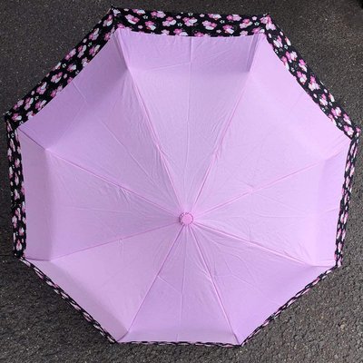 Hello Kitty 浮水印折傘，雨傘/雨具/晴雨兩用/自動收納傘/自動開合傘/高防曬UV傘，X射線【C986158】