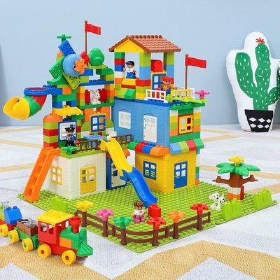 兼容樂高貝思慧大顆粒積木拼裝兒童玩具3-6周歲女孩城堡系列