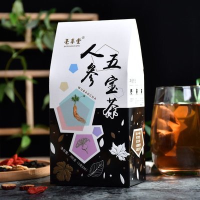 【養生茶系列】  男性人蔘五寶養生茶   人蔘黃精瑪咖組合茶