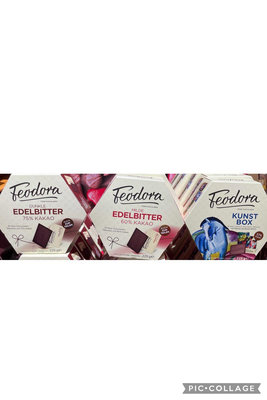 3/28前德國 Feodora75%薄片可可製品(30片裝)225g/60%黑可可製品(30片裝)225g/37%牛奶可可製品(30片裝)225g巧克力