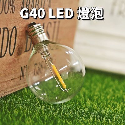 現貨特惠G40復古LED燈泡(塑膠)25個裝 適用G40復古燈串 太陽能燈串 AC110V燈串 E12露營 戶外燈串裝飾燈串