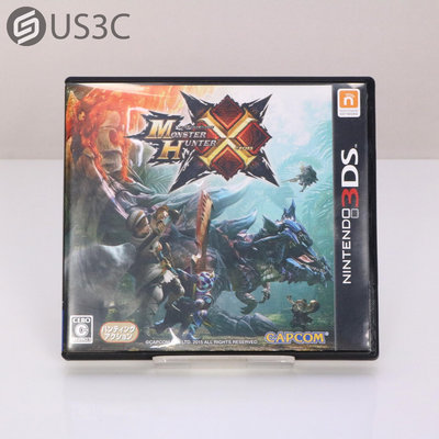 【US3C-高雄店】【一元起標】Nintendo 3DS 魔物獵人X 日文版 遊戲片 實體遊戲片 二手遊戲片