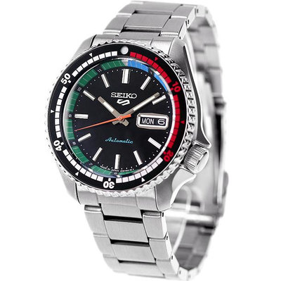 預購 SEIKO SEIKO 5 SBSA221 精工錶 5號 機械錶 42.5mm 黑面盤 不鏽鋼錶帶 55週年 限量
