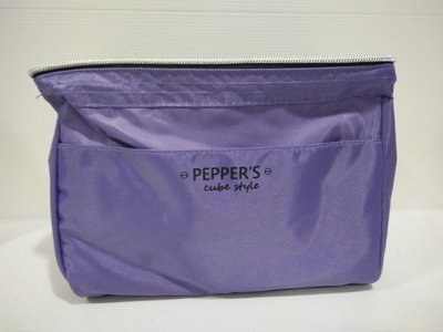 ##喜歡就買## PEPPER'S 蘭花紫魚口收納包 每組 $89~W