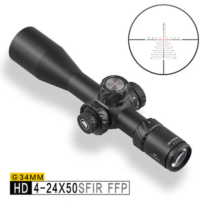 【BCS生存遊戲】DISCOVERY發現者HD 4-24X50SFIR前置 34MM 拉伸鎖定狙擊鏡瞄準鏡-DI8123