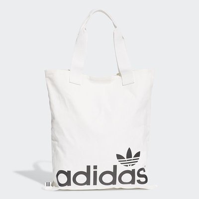 現貨#Adidas愛迪達三葉草運動挎包男包女包大容量帆布包單肩包手提包FT8539簡約