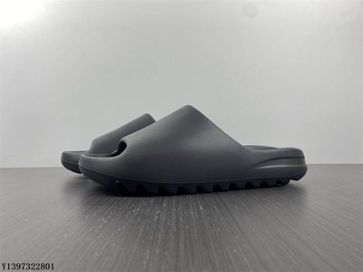 Adidas Yeezy Slid 黑色黑瑪瑙時尚 椰子潮流拖鞋 HQ6448