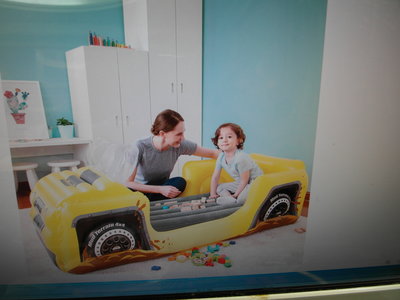 浪漫滿屋 Bestway兒童充氣床寶寶兒童家用小型充氣床單人戶外旅行氣墊床(含家用.車用兩用)