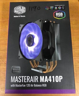 小薇電腦☆淡水@全新 酷碼 CoolerMaster MasterAir MA410P RGB CPU散熱器 1190元