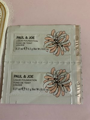 軒貞小舖 PAUL&JOE 糖瓷透亮粉底乳SPF25 PA++ 102 (0.3g*2)有效期限202011