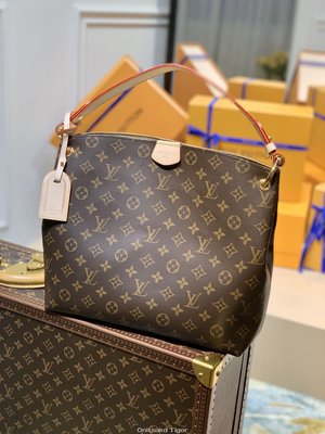 二手Louis Vuitton LV Graceful PM hobo bag M43701老花