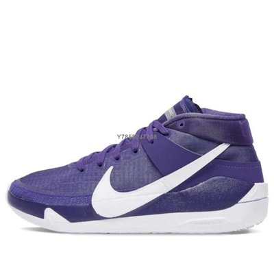 【正品】Nike Zoom KD13 白紫運動休閒耐克籃球鞋CW4115-501 男鞋