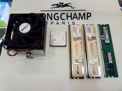 高雄 AMD 7750 處理器附原廠風扇+三條 DDR2-1G記憶體