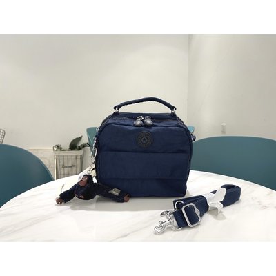 全新 Kipling 猴子包 K2050 04472 深藍色 小款輕便多用包手提包 肩背/側背包斜背包 雙肩後背包