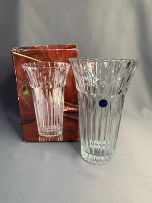 zwx 日本SOGA水晶玻璃花瓶，尺寸大，份量重，做工精致，器形漂亮