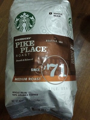 Starbucks 派克市場咖啡豆 1.13公斤