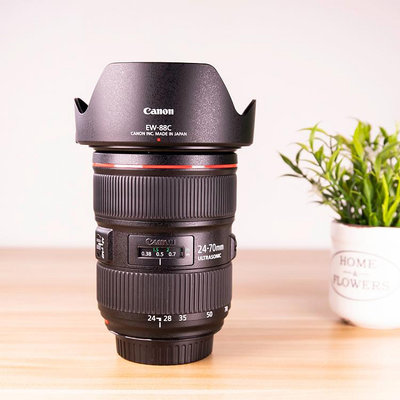 相機鏡頭佳能EF 24-70mm f4L IS f2.8L Ⅱ一代二代紅圈單反鏡頭全畫幅二手