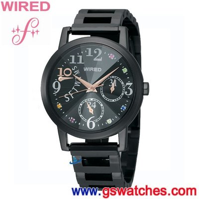 【金響鐘錶】全新WIRED f AN7025X,公司貨,保固1年,時尚女錶,星期日期,5Y66-X006X