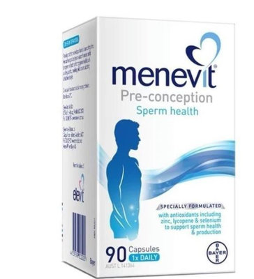 【省心樂】 熱銷#  澳洲男士愛樂維elevit Menevit備孕精子質量愛維樂90粒入/盒 特惠鏈接