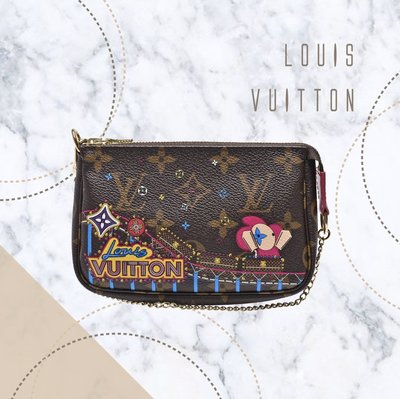 【哈極品】全新商品 《Louis Vuitton LV 限量款 老花字紋 雲霄飛車 金鍊小包M69752》