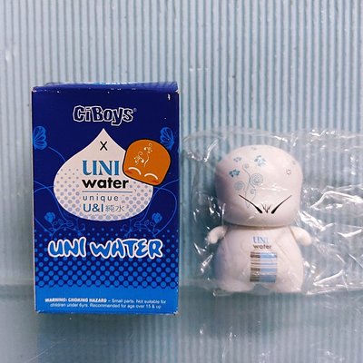 [ 三集 ] 超商公仔 統一 2吋 C.i.Boys UNI Water 純水系列 材質:塑膠 D2 .5