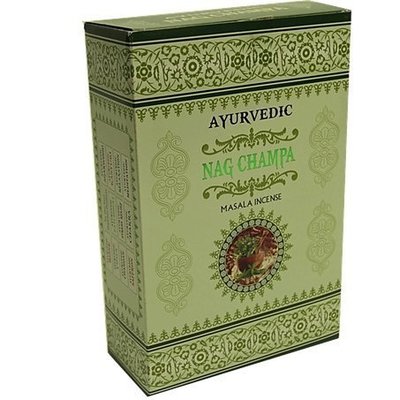 [晴天舖] 印度線香 阿育吠陀 AYURVEDIC NAG CHAMPA 印度金宣木 新品上市 3盒100