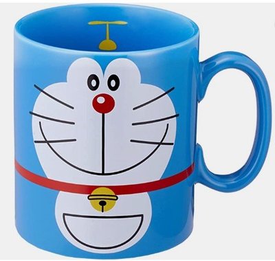 15370A 日本進口 日本製 正品卡通哆啦A夢小叮噹竹蜻蜓水杯喝茶杯馬克杯陶瓷杯造型咖啡杯送禮禮物收藏品擺件