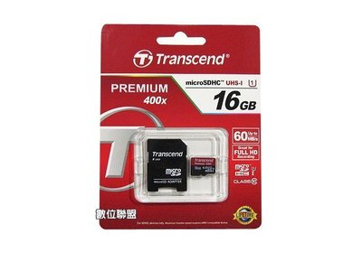 創見 Transcend MicroSD Class10 C10 16GB UHS-1 U1 記憶卡
