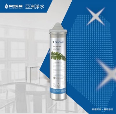 【亞洲淨水】台灣代理商公司貨 美國 EVERPURE H-104濾心