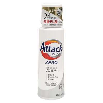 【Kao 】Attack強力ZERO洗衣精400g(直立式洗衣機專用)