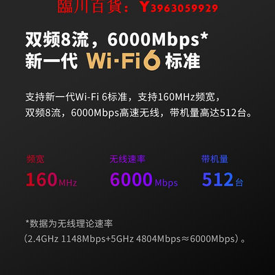 可開發票量大優惠TP-LINK千兆AX6000路由器WiFi6家用高速穿墻王全屋覆蓋大戶型超強功率5G電信