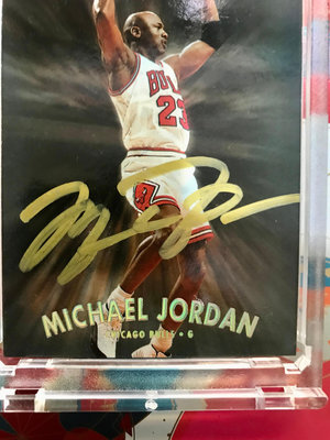 Michael Jordan喬丹卡面簽COA證書雷編號BAF57587！把握機會收藏！非Kobe Lebron