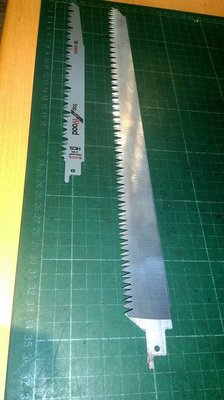 加長型37公分木工用的軍刀鋸片+BOSCH 軍刀鋸片S1531L(約22公分) 鋸樹幹 樹枝 生木修剪鋸樹木漂流木鋸片