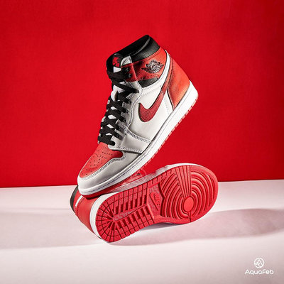 Nike Air Jordan 1 男 黑白紅 AJ1 經典 高筒 運動 籃球 休閒鞋 555088-161