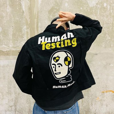 【熱賣精選】HUMAN MADE A$AP Rocky TESTING DENIM日系刺繡工裝夾克外套